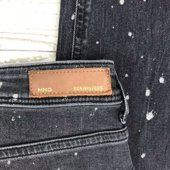 MANGO Denim + Tee Paint Splatter Skinny Jeans - Picture 7 of 8